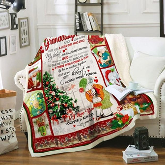 To My Granddaughter Christmas Fleece Blanket, To Give Me Hope & To bring Me Joy Gift From Grandma Birthday Gift - Thegiftio UK
