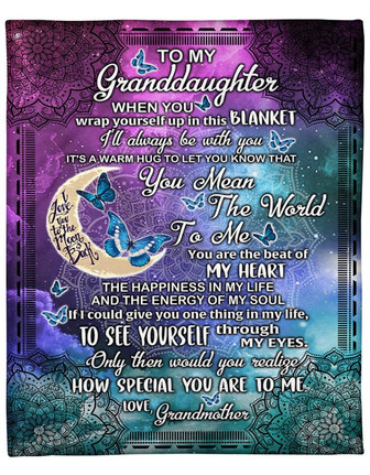 To My Granddaughter How Special You Are To Me Mandala Blanket Gift From Grandmother Birthday Gift Home Decor - Thegiftio UK