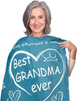Grandma Gift Blanket with Loving and Caring Words, Best Grandma Gifts, Grandma Birthday Gifts, for Grandma, Mimi, Gigi - Thegiftio UK