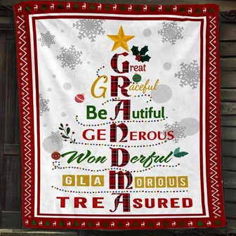 To My Grandma Be Glamorous Fleece Blanket Gift For Family,Birthday,Christmas,Grandma Gift Home Decor and Comfy - Thegiftio UK