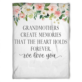 To My Grandma My Grandmother Creat Memories Fleece Blanket Gift For Grandparents Gift - Thegiftio UK