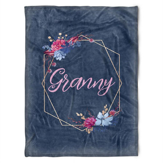 To My Grandma We Love Our Grany Fleece Blanket Gift For Grandparents Gift From Granddaughter Gift For Grandson - Thegiftio UK