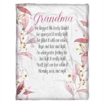 To My Grandma When You're Feeling Low Fleece Blanket Gift For Family Gift From Granddaughter Gift For Grandson - Thegiftio UK