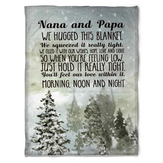 To My Grandparent So When You're Feeling Low Fleece Blanket Gift For Grandparents Gift - Thegiftio UK