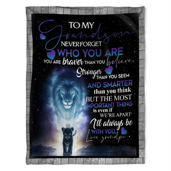To My Grandson I'll Always Be With You,Gift For Grandson Birthday,Gift Bedding Couch Sofa Soft And Comfy Cozy - Thegiftio UK