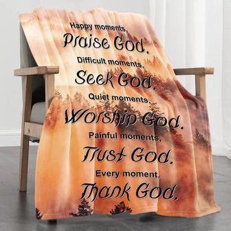 Healing Spiritual Blanket Gifts, Christian Bible Verse Throws Blanket, Religious Prayer Soft Flannel Blankets, Get Well Soon Bed Blanket Gifts - Thegiftio UK