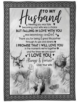 To My Husband Become Your Wife Was A Choice Fleece Blanket Gift For Family, Birthday, Couple, Lovers Gift - Thegiftio UK