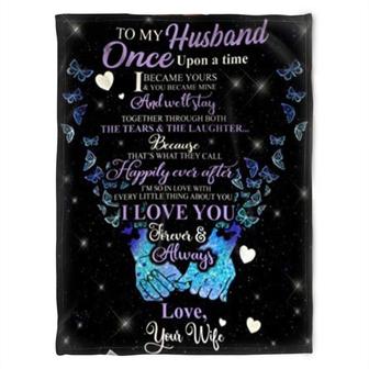 To My Husband Blanket, Fleece Blankets, I Love You. Gift For Husband Family Home Decor Bedding Couch Sofa Soft - Thegiftio UK