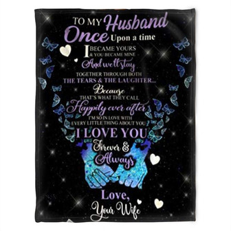 To My Husband Blanket, Fleece Blankets, I Love You. Gift For Husband Family Home Decor Bedding Couch Sofa Soft - Thegiftio UK