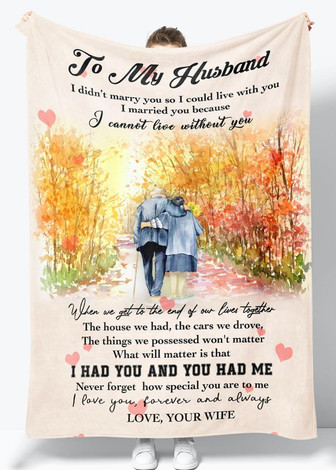 To My Husband I Cannot Live Without You Blanket Gift For Husband From Wife Birthday Gift Home Decor Bedding Couch - Thegiftio UK