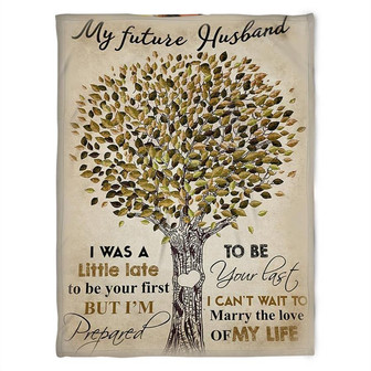 To My Husband Can't Wait To Marry The Love,Fleece Blanket,Gift For Husband Home Decor Bedding Couch Sofa Soft - Thegiftio UK
