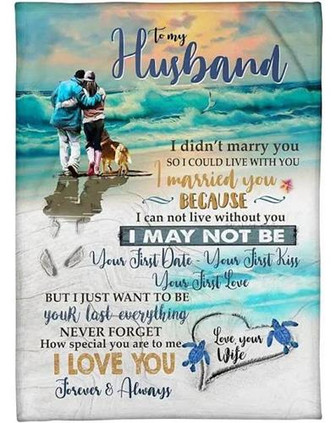 To My Husband Never Forget How Special You Are To Me I Love You Freece Blanket Gift For Husband From Wife Home Decor - Thegiftio UK