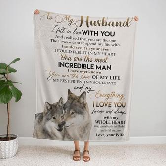 To My Husband You Are The Most Incredible Man Fleece Blanket Gift For Family, Birthday, Couple, Gift For Him Gift - Thegiftio UK