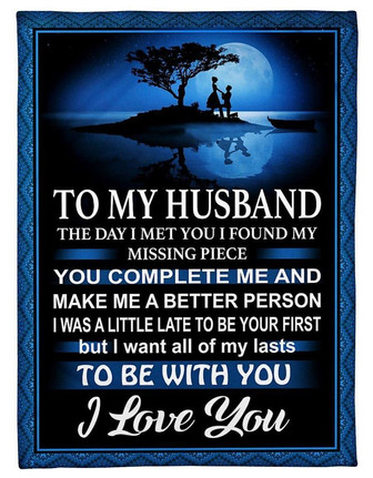 To My Husband To Be With You, I Love You,Fleece Blanket,Gift For Husband Home Decor Bedding Couch Sofa Soft - Thegiftio UK