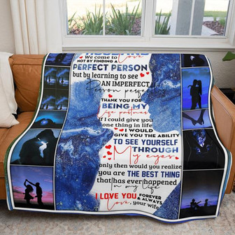 To My Husband We Come To Love Blanket Gift For Husband From Wife Birthday Gift Home Decor Bedding Couch Sofa Soft - Thegiftio UK