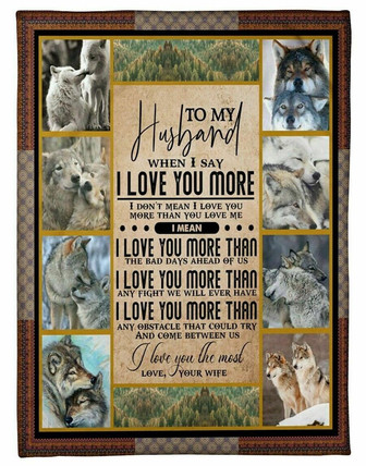 To My Husband I Love You The Most Fleece Blanket Gift For Family,Birthday,Couple,Husband,For Him Gift - Thegiftio UK