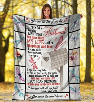 To My Husband You Are The Love Of My Life Dragonflies Blanket Gift For Husband From Wife Birthday Gift Home Decor - Thegiftio UK