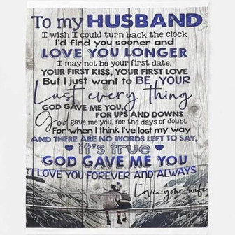To My Husband Love You Longer Fleece Blanket Gift For Husband From Wife Home Decor Bedding Couch Sofa Soft - Thegiftio UK