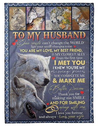 To My Husband You Are My Love,Fleece Blanket,Gift For Husband Home Decor Bedding Couch Sofa Soft And Comfy Cozy - Thegiftio UK