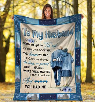 To My Husband, The House We Had, The Cars We Drove Fleece Blanket For Valentine's Day, Gift For Husband Home Decor - Thegiftio UK