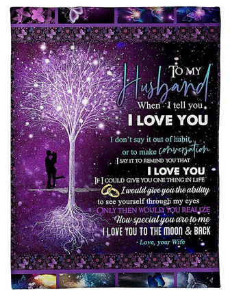 To My Husband How Special You Are To Me,Fleece Blanket,Gift For Husband Home Decor Bedding Couch Sofa Soft - Thegiftio UK