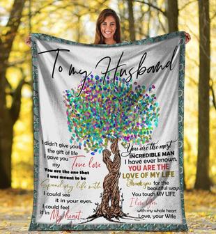 To My Husband, You Are The Love Of My Life Fleece Blanket For Valentine's Day, Gift For Husband Home Decor Bedding Couch - Thegiftio UK