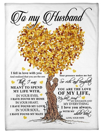 To My Husband, You Are The Love, Of My Life,Soft Blanket, Fleece Blanket,Gift For Husband Home Decor Bedding Couch - Thegiftio UK
