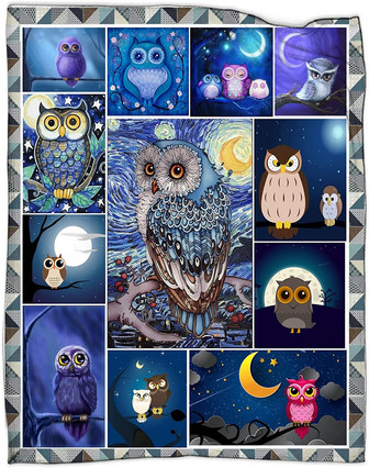 Just a Girl Who Loves Owls Blanket Owl Gifts for Women Girls, Owl Throw Blanket for Adults Women, Owl Gifts for Owl Lovers - Thegiftio UK