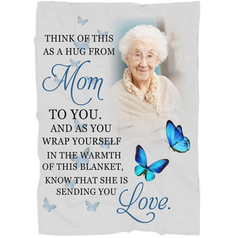 Memorial Blanket - Personalized Memorial Fleece Blanket Mother Memorial Blanket with Butterfly Home Decor Bedding Couch Sofa Soft And Comfy Cozy Memorial Gift - Thegiftio UK