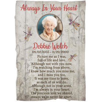Memorial Blanket - Personalized The Precious Love We Shared, Means We're Never Far Apart Fleece Blanket Home Decor Bedding Couch Sofa Soft And Comfy Cozy, Memorial Gift - Thegiftio UK