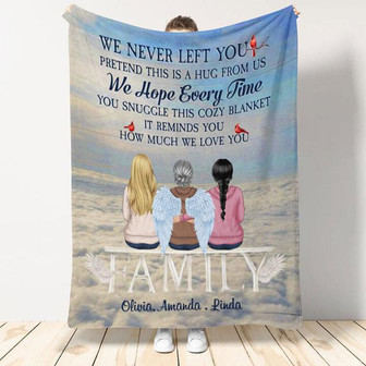 Memorial Blanket - I Am Always With You Personalized Blanket Memorial Gift Remembrance Gift For Family - Thegiftio UK
