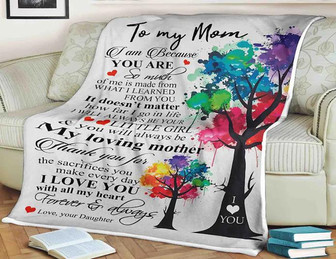 To My Mom Blanket, So Much Of Me Is Make From, What I Learned From You, Gift For Mom Family Home Decor Bedding Couch - Thegiftio UK