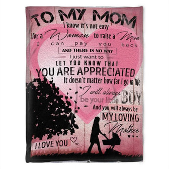 To My Mom Blanket, Fleece Blankets, I Just Want To Let You Know That, Gift For Mom Family Home Decor Bedding Couch - Thegiftio