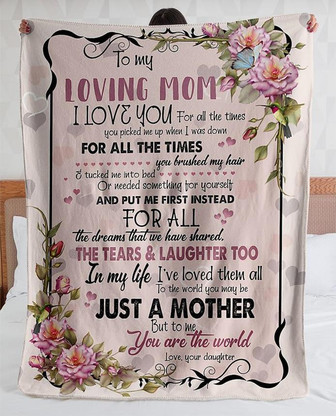 To My Mom Blanket,I Love you Gift from Daughter,Weighted Blanket,Mother's Day,Birthday,Gift For Mom Family Home Decor - Thegiftio UK