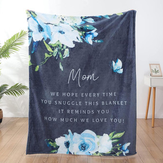 Gifts for Mom Mom Gifts from Daughters for Mom Birthday Gifts for Mom Soft Throw, Dark Grey - Thegiftio UK