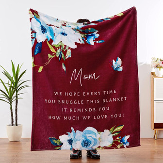 Gifts for Mom Mom Gifts from Daughters for Mom Birthday Gifts for Mom Soft Throw, Dark Grey - Thegiftio UK