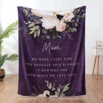 Gifts for Mom from Daughters Christmas Birthday Gifts for Mom Soft Purple Throw Blanket - Thegiftio UK