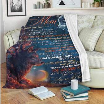 To My Mom Fleece Blanket, You are my love and watched me grow Gift For Mom From Daughter Birthday Gift Home Decor - Thegiftio UK