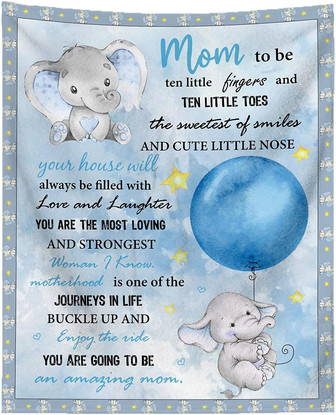 Mom To Be Gift Blanket - Pregnancy Gifts, Postpartum Gifts for First Time Moms - New Mom Gifts for Women Throw Blanket - Thegiftio