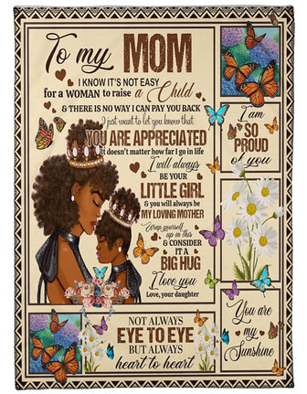 to my Mom Inside This Blanket, I am So Proud of you Gift For Mom From Daughter Birthday Gift Home Decor Bedding Couch - Thegiftio UK
