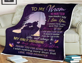To My Mom,Love You More Than That Thank You For Being My Mom Love Your Daughter, Gift For Mom Family Home Decor - Thegiftio UK