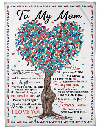 To My Mom I Love You, Fleece Blanket, Thank You Gifts For Mothers Day, Meaningful Mothers Day Gift, Home Decor - Thegiftio UK