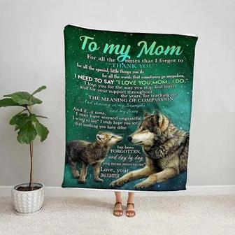 To My Mom I Need To Say I Love You Mom Fleece Blanket Gift For Mom From Daughter Home Decor Bedding Couch Sofa Soft - Thegiftio UK