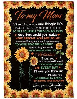 To My Mom How Special You Are To Me, Fleece Blanket, Mothers Day Gift From Daughter To Mom, Meaningful Mothers Day Gift, - Thegiftio UK