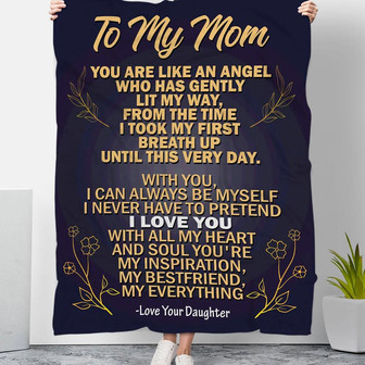 To My Mother You Are Like An Angel Fleece Blanket Gift For Family,Birthday,Parents,Mother,Mom Gift Home Decor and Comfy - Thegiftio UK