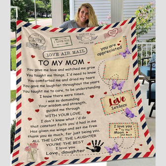To My Mother You Comforted Me And Dried My Tears Fleece Blanket Gift For Family,Birthday,Parents,Mother,Mom Gift - Thegiftio UK