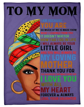 To My Mother It Doesn't Matter How Far I Go Fleece Blanket Gift For Family, Birthday, Mother, Daughter To Mother Gift - Thegiftio UK