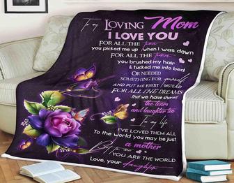 To My Mother For All The Dreams We Shared Fleece Blanket Gift For Family,Birthday,Parents,Mother,Mom Gift - Thegiftio UK