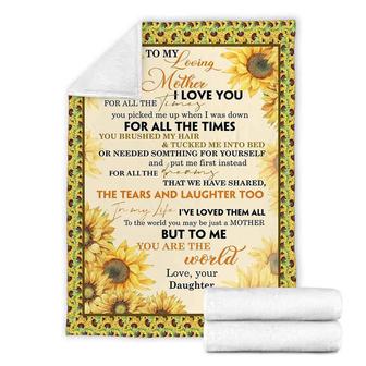 To My Mother For All The Dreams We Have Shared Fleece Blanket Gift For Family,Birthday,Parents,Mother,Mom Gift - Thegiftio UK