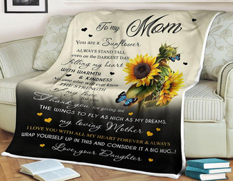 To My Mother You Filling My Heart With Warmth And Kindness Fleece Blanket Gift For Family,Birthday,Parents,Mother,Mom - Thegiftio UK